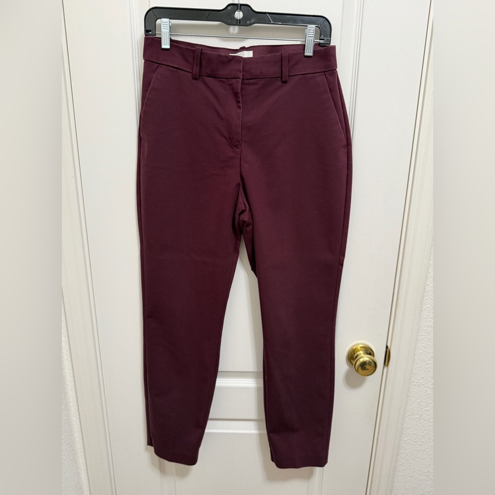 H&M Burgundy Women's Trousers